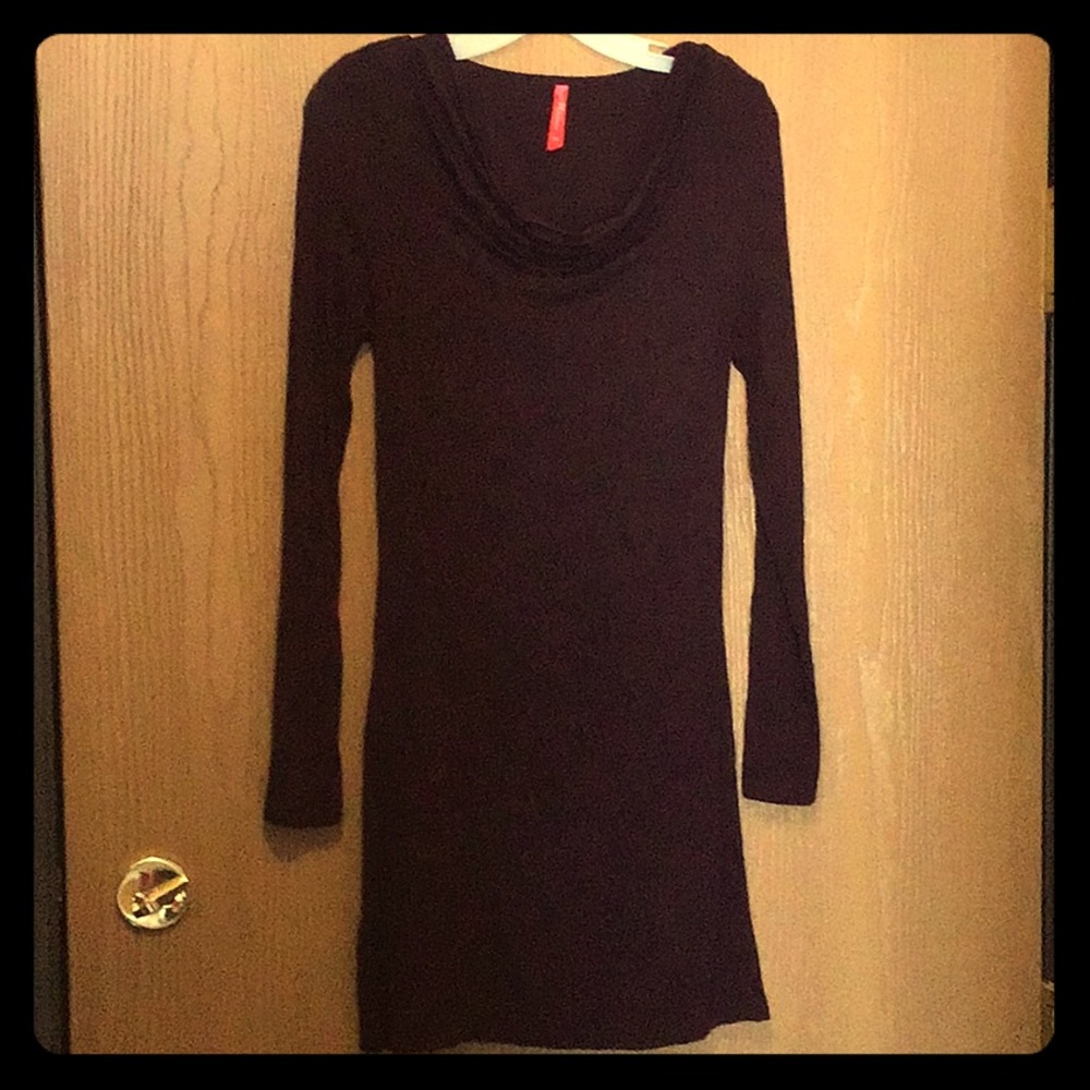 Ruby Ribbon Stretch Long Sleeve Dress